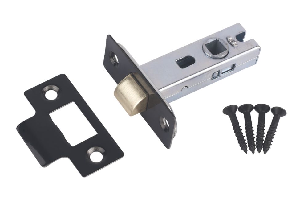 Image of Smith & Locke Black Tubular Mortice Latch 67mm Case - 45mm Backset 