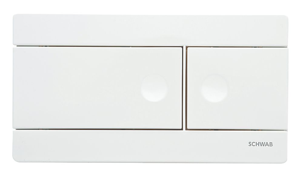 Image of Fluidmaster Schwab Line 360160 Dual-Flush Flushing Plate White 