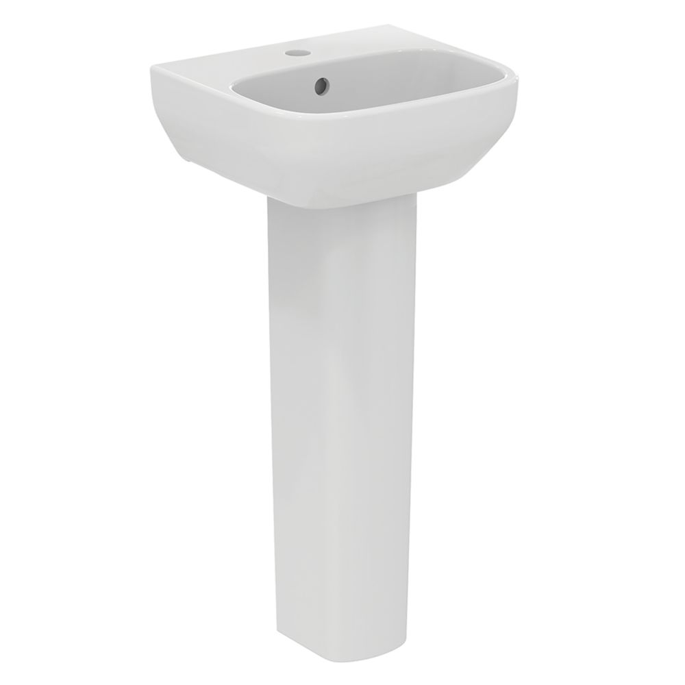 Image of Ideal Standard i.life A Handbasin & Pedestal 1 Tap Hole 400mm 
