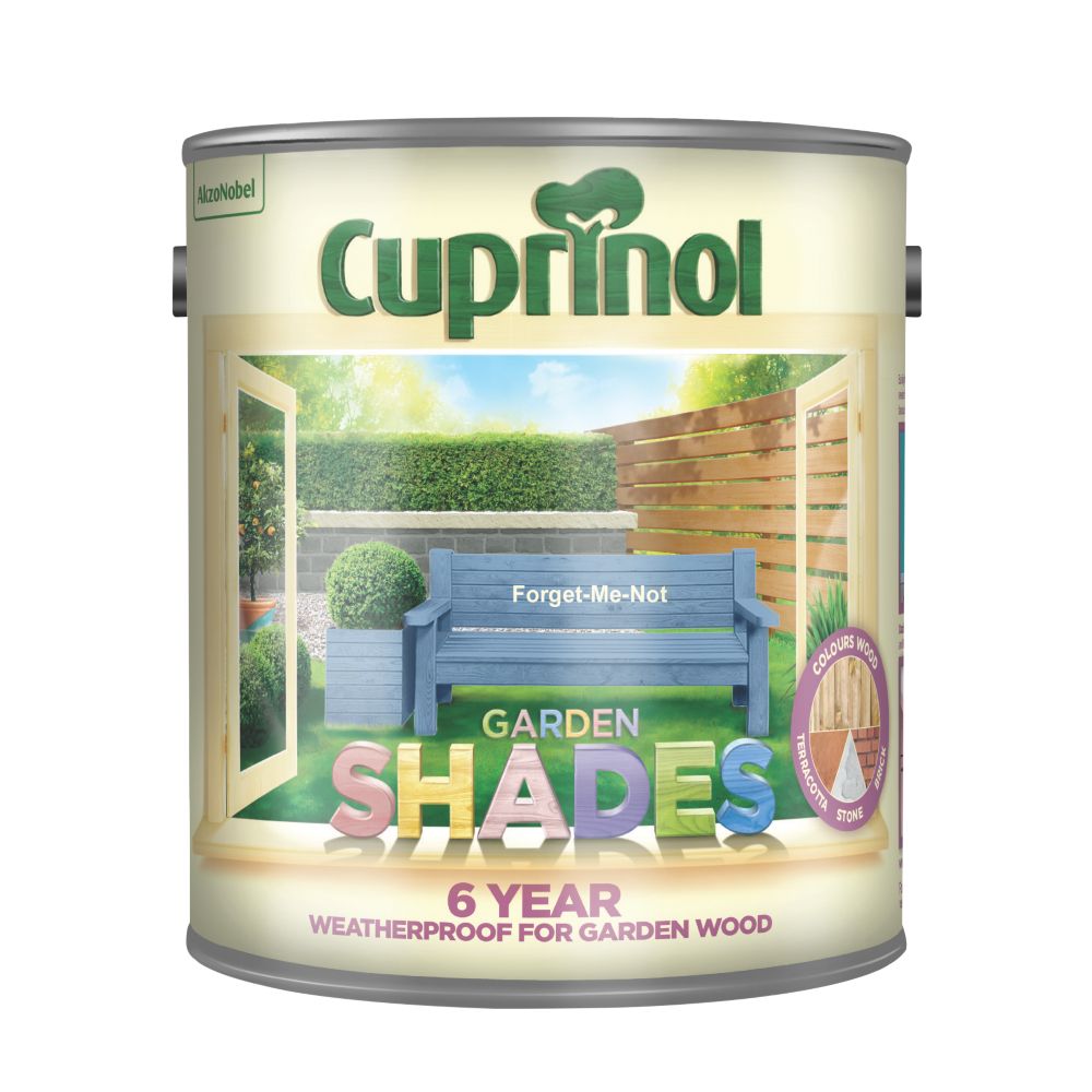 Image of Cuprinol Garden Shades Woodstain Matt Forget Me Not 2.5Ltr 