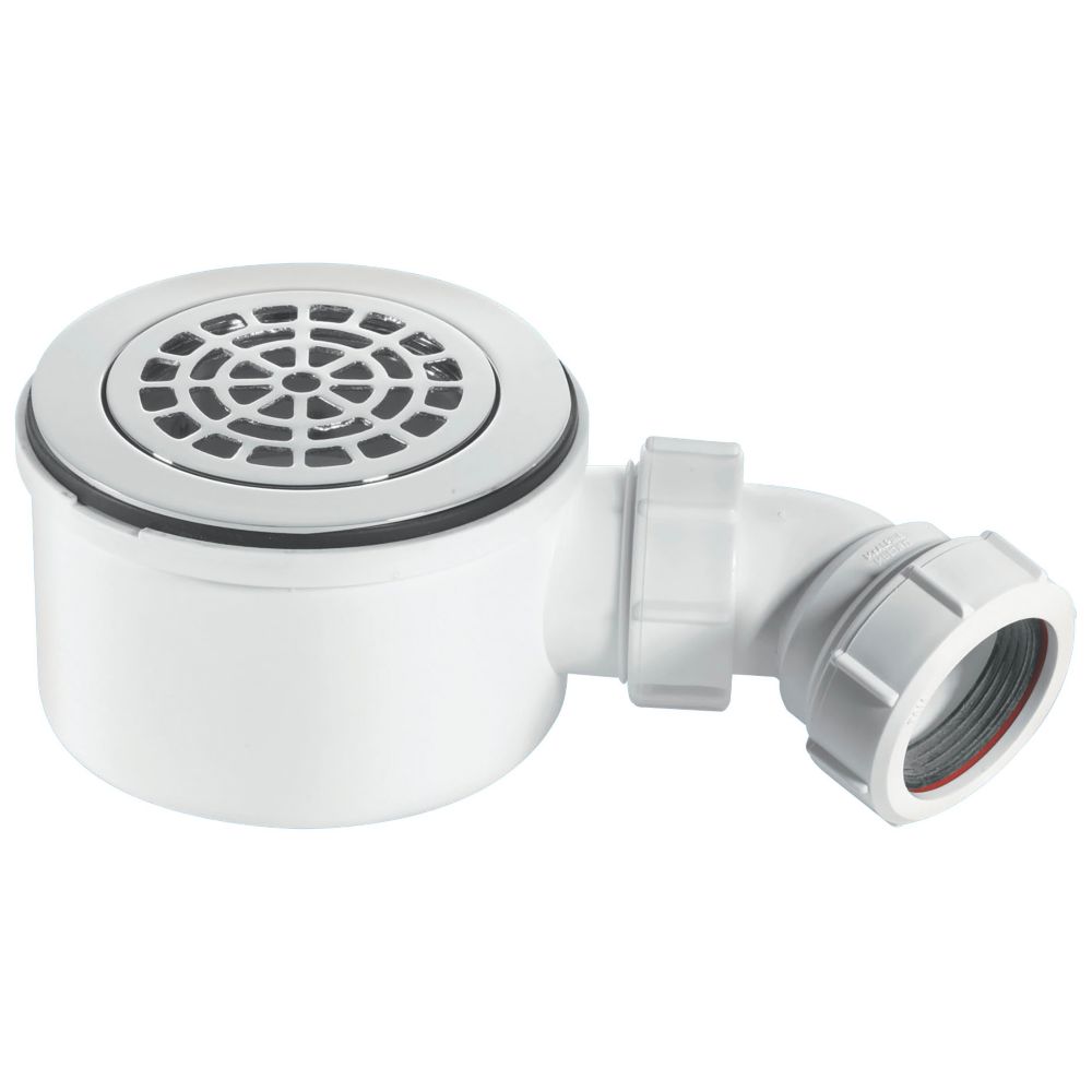 Image of McAlpine Shower Trap with 1 1/2" Outlet Chrome 90mm 