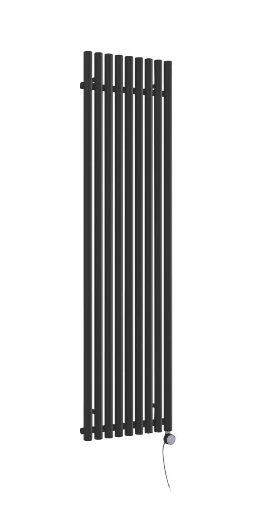 Image of Terma Rolo Wall-Mounted Smart Designer Radiator Heban Black 1000W 