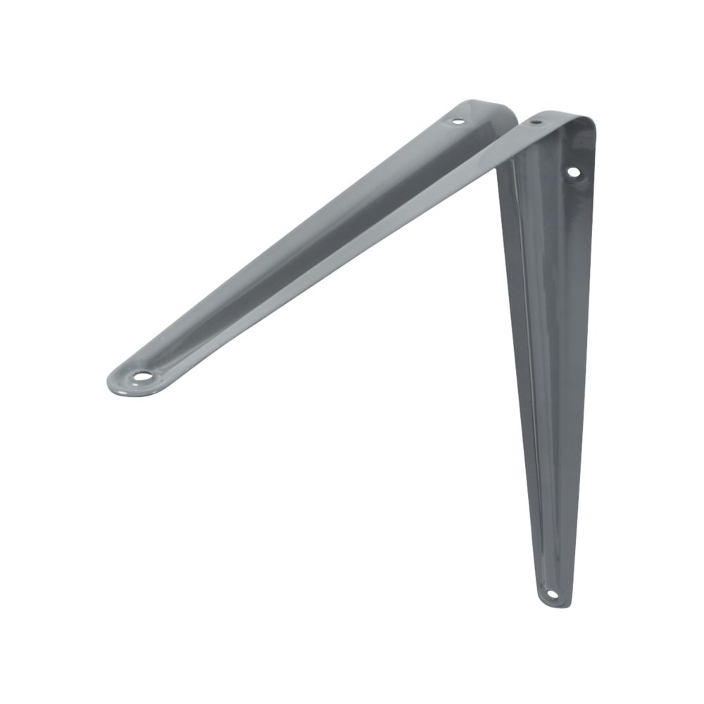 Image of London Shelf Brackets Grey 100mm x 75mm 20 Pack 