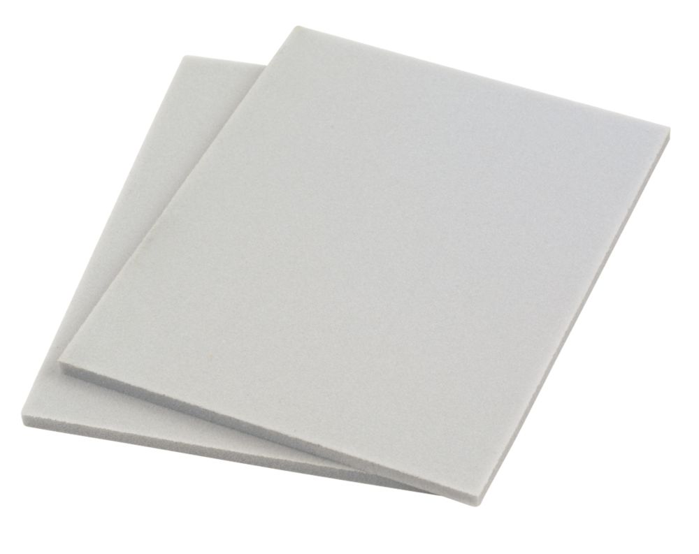 Image of Norton Contour Sanding Pads Unpunched 140mm x 115mm Dual Grit 2 Pack 