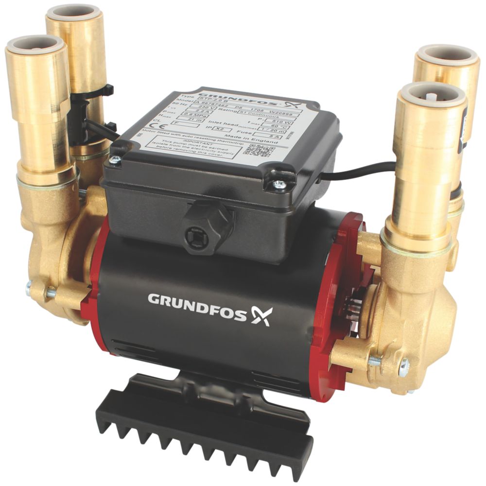 Image of Grundfos 96787466 Regenerative Twin Twin Shower Pump 3.0bar 