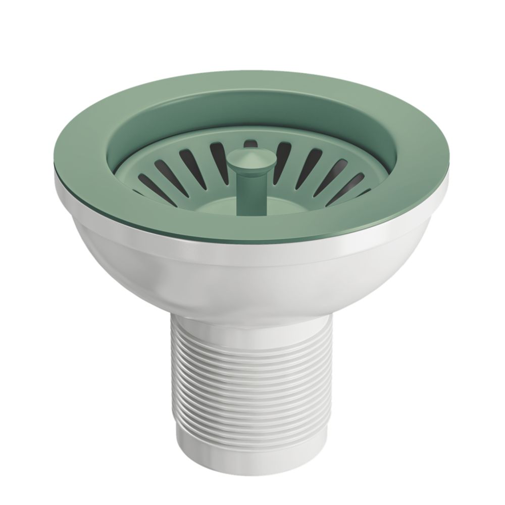 Image of ETAL Sink Strainer Waste Green 90mm 