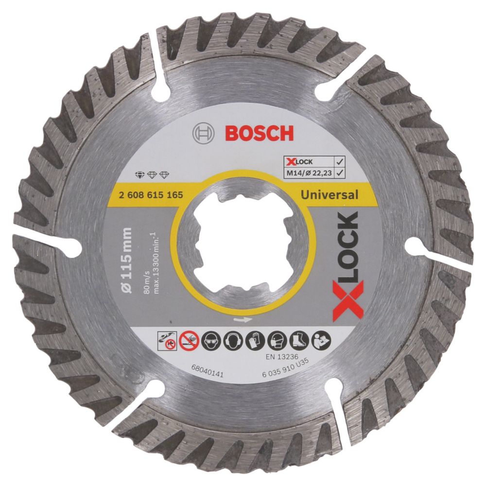 Image of Bosch X-Lock Masonry Diamond Cutting Blade 115mm 