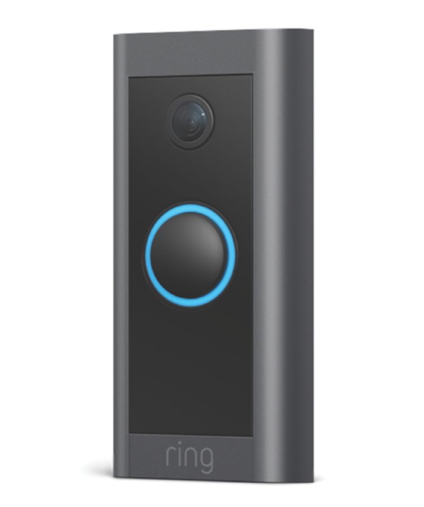 Image of Ring Wired Hard-Wired Smart Doorbell Black / Grey 