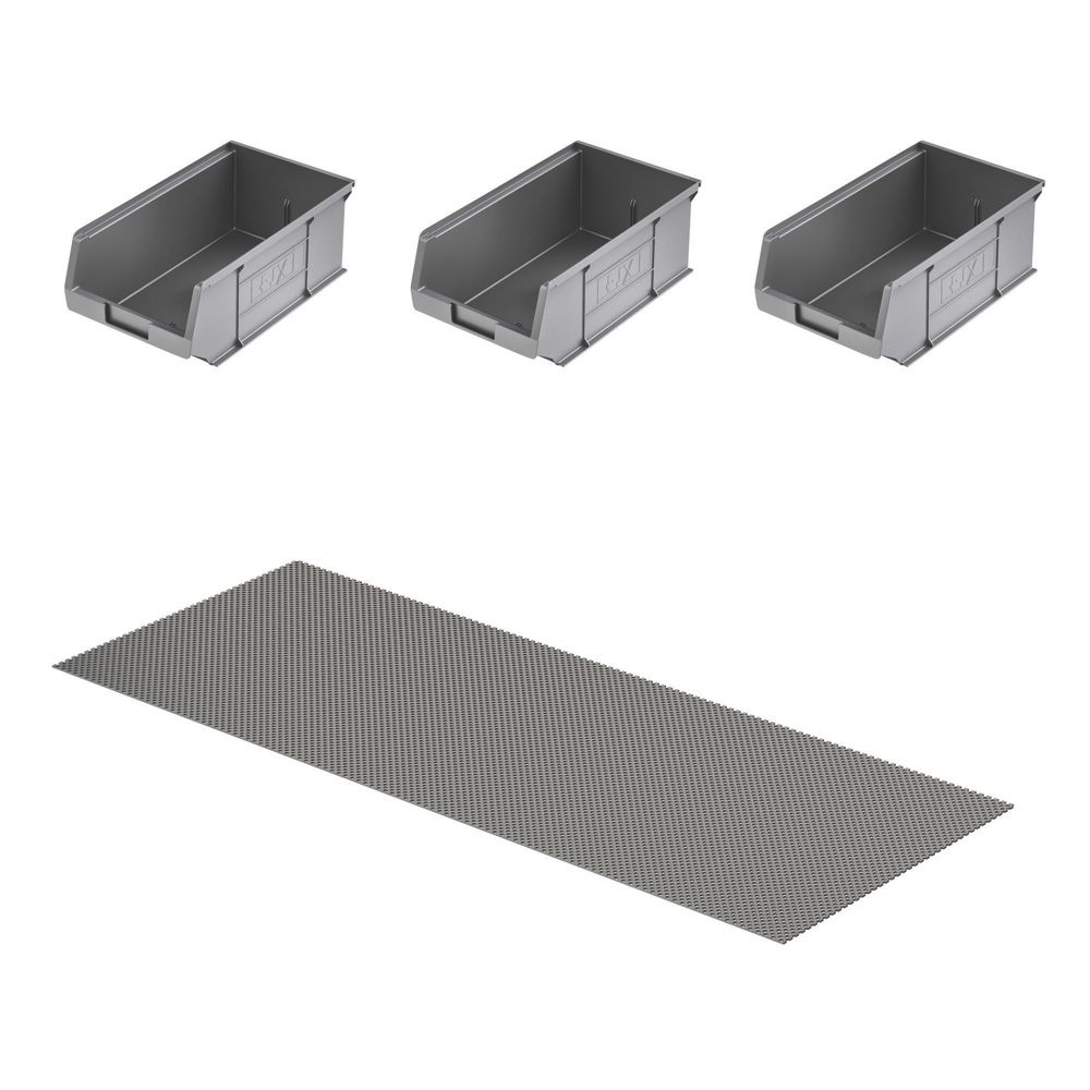 Image of Van Guard TVR-COM-014 Storage Bins & Matting Dark Grey 3 Pack 
