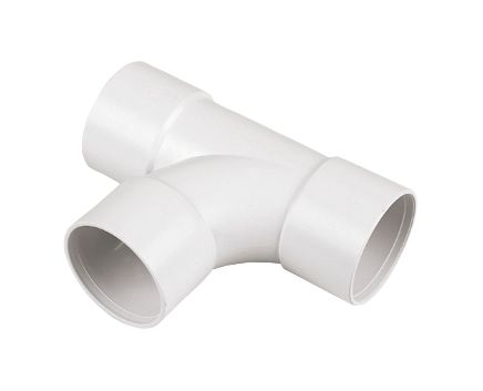 Image of FloPlast Equal Tees White 40mm 3 Pack 