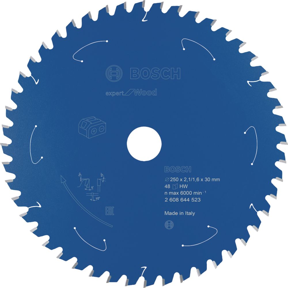 Image of Bosch Expert Wood Circular Saw Blade 250mm x 30mm 48T 