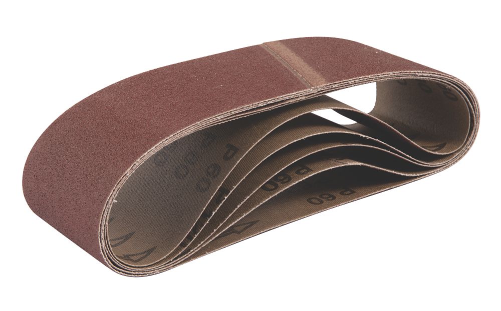 Image of Titan Sanding Belt Unpunched 533mm x 76mm 60 Grit 5 Pack 