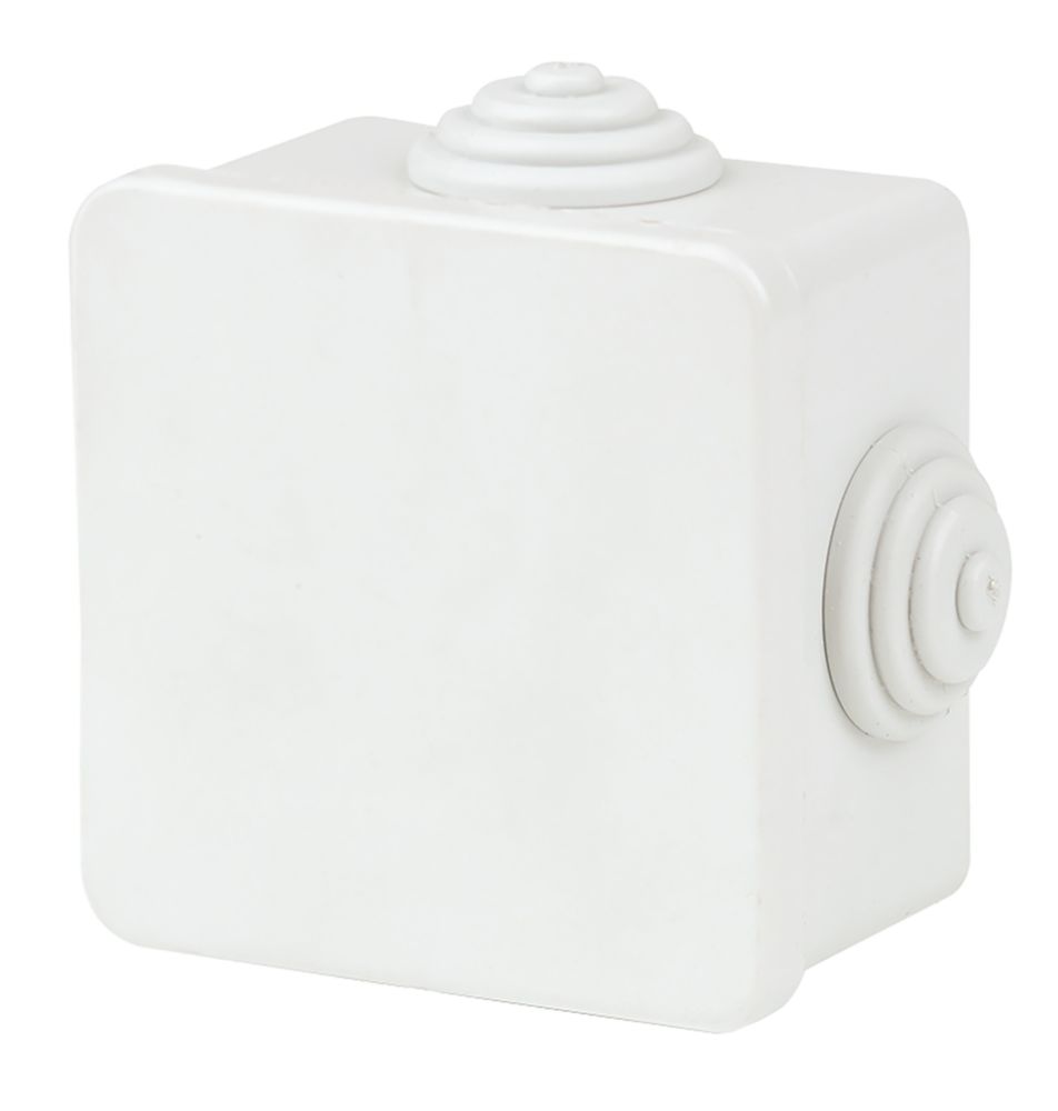 Image of Vimark 6-Entry Square Junction Box with Knockouts 82mm x 52mm x 82mm 