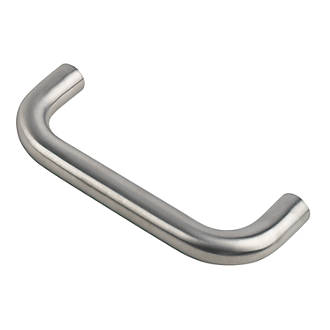 Image of Eurospec Fire Rated D Pull Handle Satin Stainless Steel 19mm x 169mm 