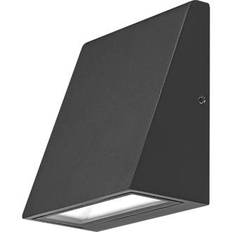 Image of Luceco Outdoor LED Wedge Wall Downlight Slate Grey 3W 120lm 