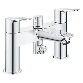 Image of Grohe Start Edge Deck-Mounted Bath Shower Mixer Chrome 