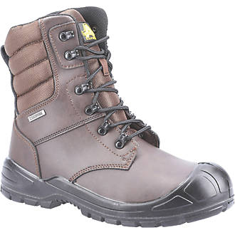 Image of Amblers 240 Safety Boots Brown Size 8 