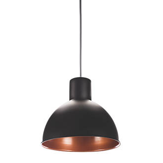 Image of Smartwares Industrial ES Pendant Light Black / Bronze 60W 