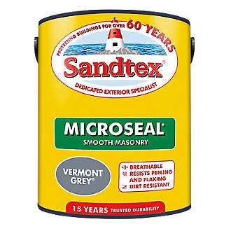 Image of Sandtex Smooth Masonry Paint Vermont Grey 5Ltr 