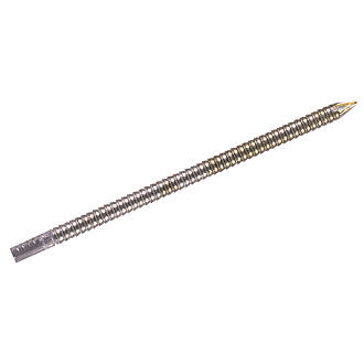 Image of Milwaukee Bright 34Â° D-Head Ring Shank Collated Nails 2.8mm x 70mm 2200 Pack 