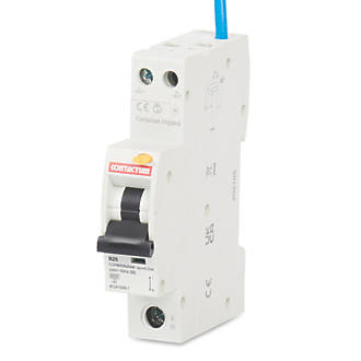 Image of Contactum Defender 25A 30mA SP Type B Compact RCBO 
