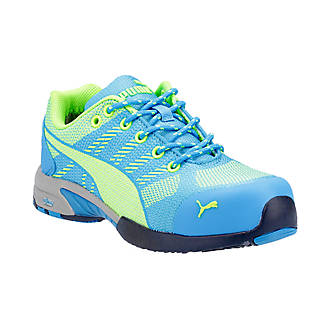 Image of Puma Celerity Knit Womens Safety Trainers Blue/Green Size 7 