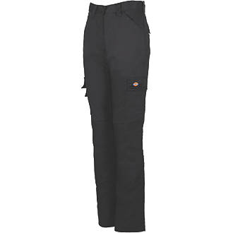 Image of Dickies Everyday Flex Trousers Black Size 12 31" L 