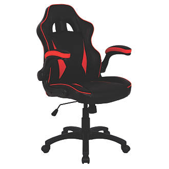 Image of Nautilus Designs Predator High Back Executive Gaming Chair Black/Red 