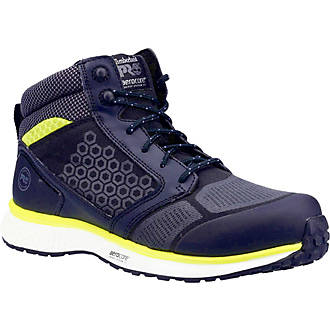 Image of Timberland Pro Reaxion Mid Metal Free Safety Trainer Boots Black/Yellow Size 6 