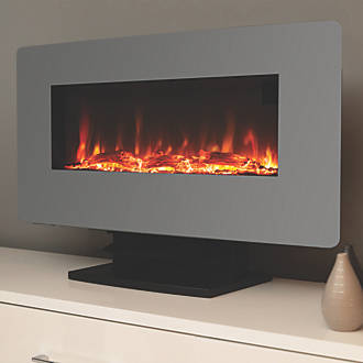 Image of Focal Point Pasadena Grey Remote Control Wall-Mounted Electric Fire 914mm x 440mm 