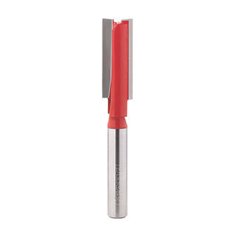 Image of Freud 1/4" Shank Double-Flute Straight Router Bit 10mm x 25.4mm 