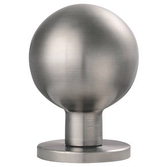Image of Eurospec Furniture Mortice Knob Pair Satin Stainless Steel 54mm 