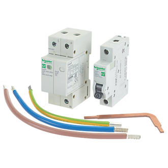 Image of Schneider Electric Easy9 SP & N Type 2 Surge Protection Kit 20kA 