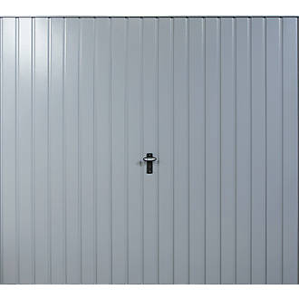 Image of Gliderol Vertical 7' 6" x 7' Non-Insulated Framed Steel Up & Over Garage Door Traffic Grey 