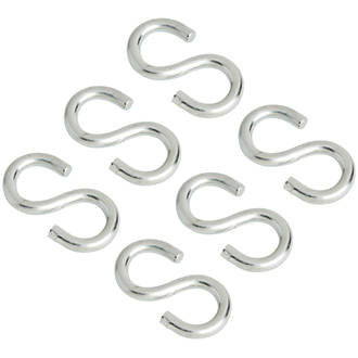 Image of Diall S-Hooks Zinc-Plated 30 x 3mm 6 Pack 