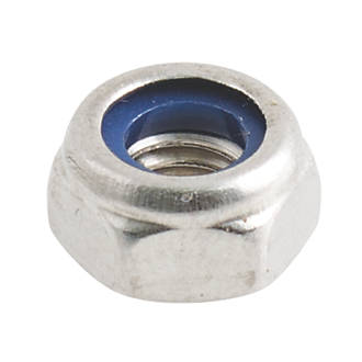 Image of Easyfix A2 Stainless Steel Nylon Lock Nuts M5 100 Pack 