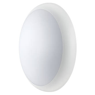 Image of Luceco Sierra Indoor Dome LED Bulkhead With Microwave Sensor White 15W 1200lm 