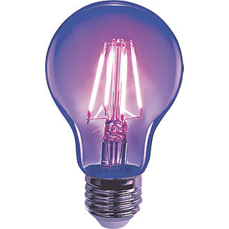 Image of Sylvania Helios Chroma ES A60 Blacklight LED Light Bulb 4W 