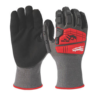Image of Milwaukee Impact Cut Level 5 Gloves Grey / Red Large 
