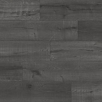 Image of Kraus Delamere Dark Grey Wood-Effect Vinyl Flooring 2.75mÂ² 