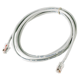 Image of Ivory Unshielded RJ45 Cat 5e Ethernet Cable 0.5m 