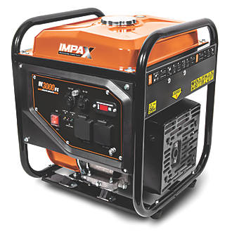 Image of IMPAX IM3000IFG 2800W Open Frame Inverter Generator + 2.1A 1-Outlet Type A USB Charger 230V 