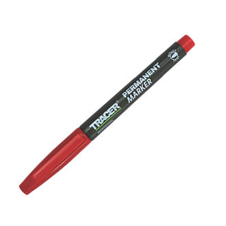 Image of TRACER Medium Tip Red Permanent Marker 