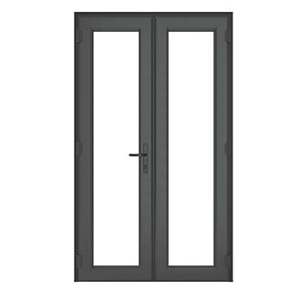Image of Crystal Anthracite Grey uPVC French Door Set 2090mm x 1390mm 