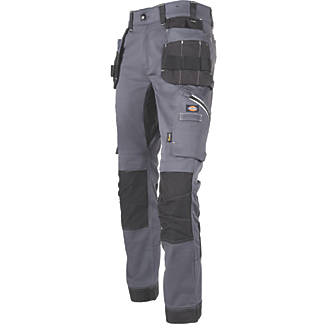 Image of Dickies Holster Universal FLEX Trousers Grey/Black 38" W 32" L 