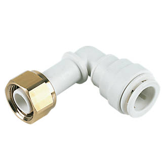 Image of JG Speedfit Plastic Push-Fit Angled Tap Connector 15mm x 1/2" 