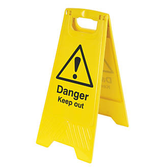 Image of Danger Keep Out A-Frame Safety Sign 600mm x 290mm 