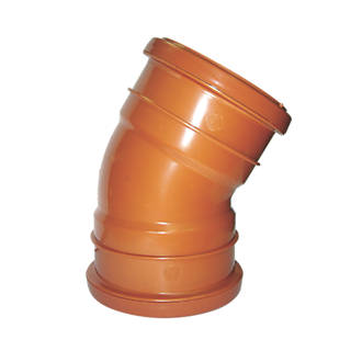 Image of FloPlast Push-Fit 30Â° Double Socket Bend 110mm 