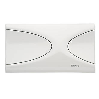 Image of Fluidmaster Schwab Targa 227605 Dual-Flush Flushing Plate White 