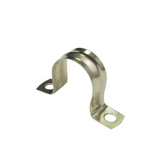 Image of 22mm Saddle Clips Chrome 10 Pack 